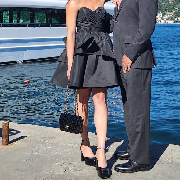 Black strapless evening gown from Turkish brand “Say” in size S. - Picture 2 of 3